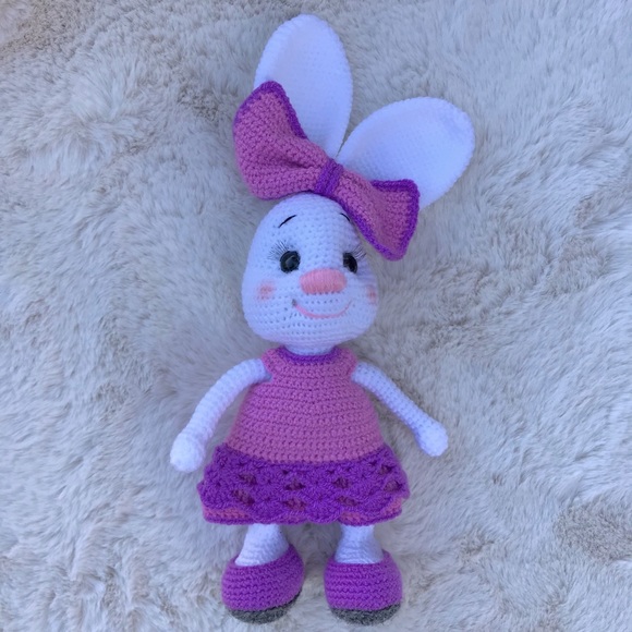 Hand Made Crochet“ Daisy the Bunny”Amigurumi Toy - Picture 3 of 4